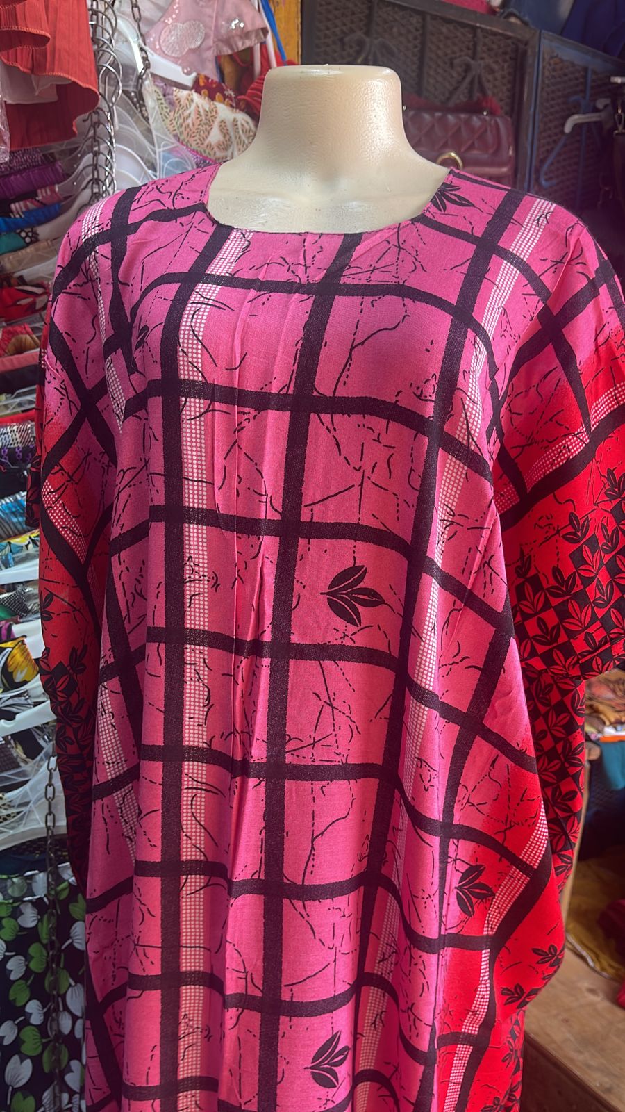 (RANDOM COLOURS) SPECIAL OFFER IN MOMBASA Fashion Cotton Freesize Maxi Dera Dress for ladies, in different colours and designs [SHORT]