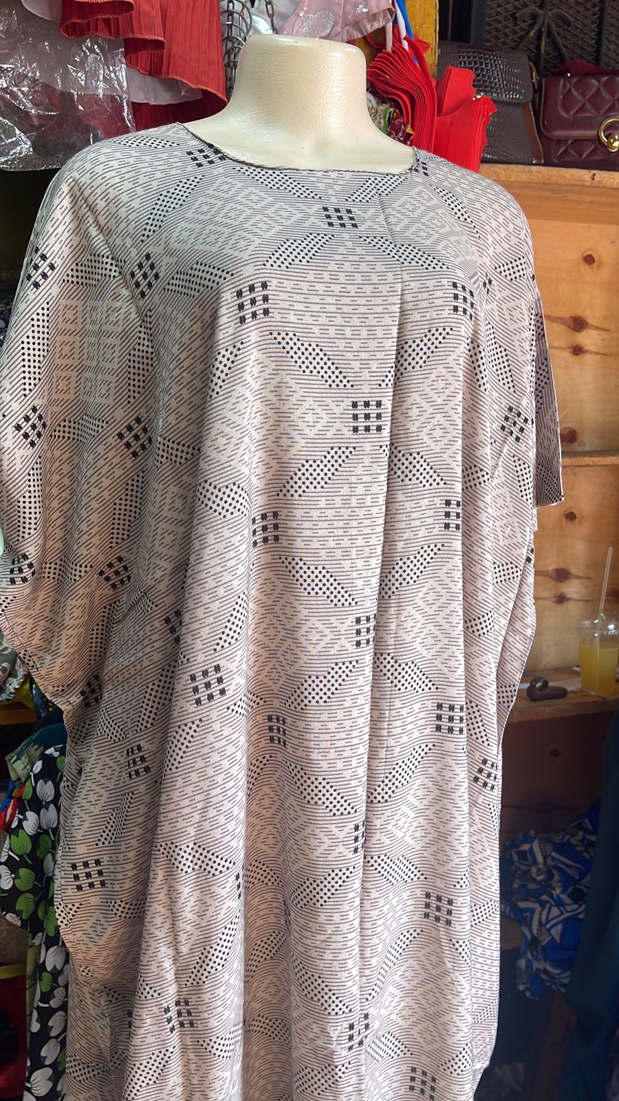 (RANDOM COLOURS) SPECIAL OFFER IN MOMBASA Fashion Cotton Freesize Maxi Dera Dress for ladies, in different colours and designs [SHORT]