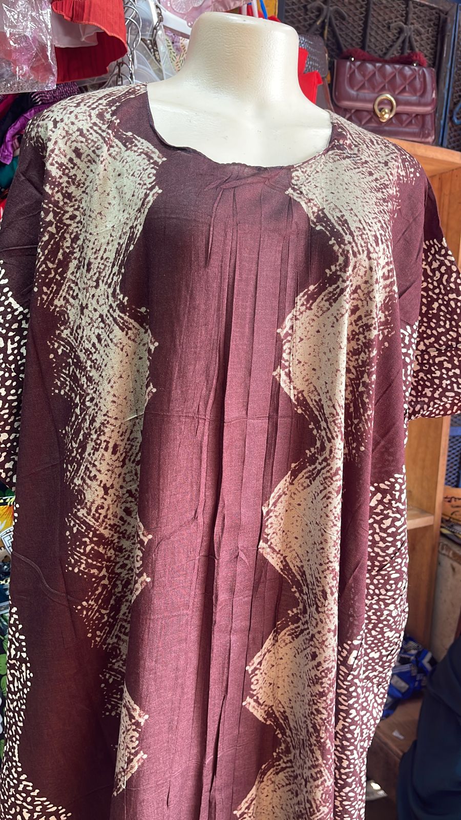 (RANDOM COLOURS) SPECIAL OFFER IN MOMBASA Fashion Cotton Freesize Maxi Dera Dress for ladies, in different colours and designs [SHORT]