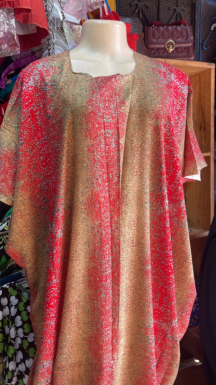 (RANDOM COLOURS) SPECIAL OFFER IN MOMBASA Fashion Cotton Freesize Maxi Dera Dress for ladies, in different colours and designs [SHORT]