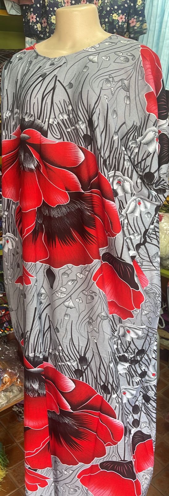 (RANDOM COLOURS) SPECIAL OFFER IN MOMBASA Fashion Cotton Freesize Maxi Dera Dress for ladies, in different colours and designs [SHORT]