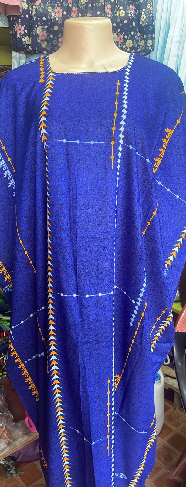 (RANDOM COLOURS) SPECIAL OFFER IN MOMBASA Fashion Cotton Freesize Maxi Dera Dress for ladies, in different colours and designs [SHORT]