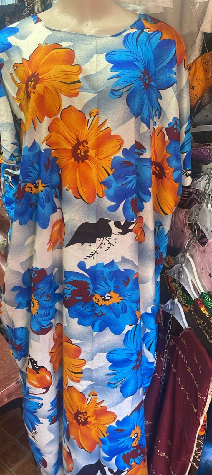 Random colours (SPECIAL OFFER IN MOMBASA FASHION, Cotton Free size Maxi Dera dress for ladies LONG sizes