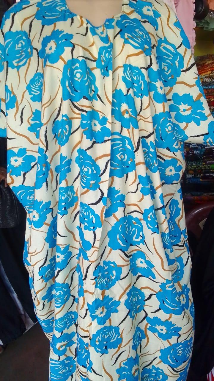 Random colours (SPECIAL OFFER IN MOMBASA FASHION, Cotton Free size Maxi Dera dress for ladies LONG sizes