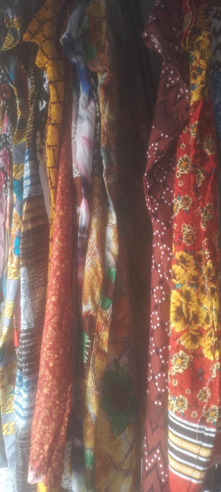 Random multi coloured Fashion cotton Free size Maxi Dera for ladies SHORT/LONG