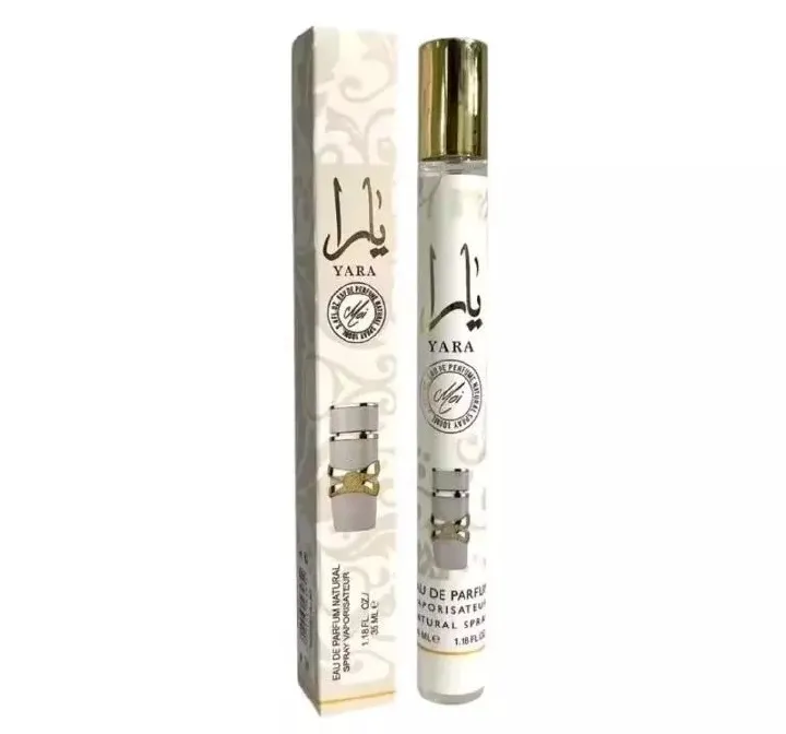 NEW ARRIVAL 1pc YARA MOI (WHITE) Pen perfume 35ml Travel Perfume – Sweet & Fresh Long-Lasting Fragrance for Men & Women (Lattafa Perfumes: Yara, Asad, Mayar / Khamrah/ Woman trillion)