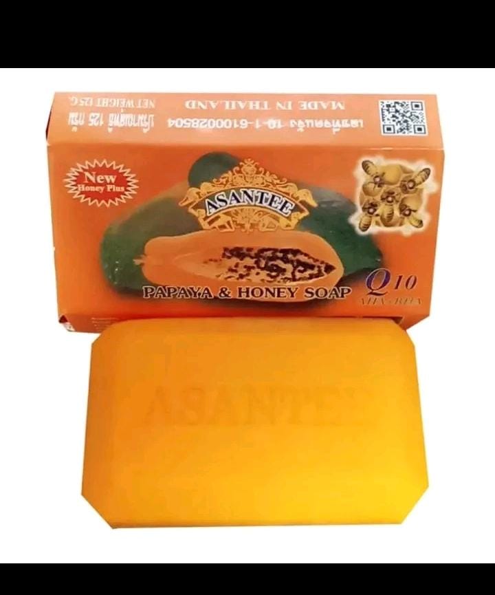NEW ARRIVAL (Pack of 2) Original Asantee Papaya And Honey Anti Acne Soap - 125gX2 – Nourishing, Natural Skincare for Smooth & Glowing Skin**Asante soap