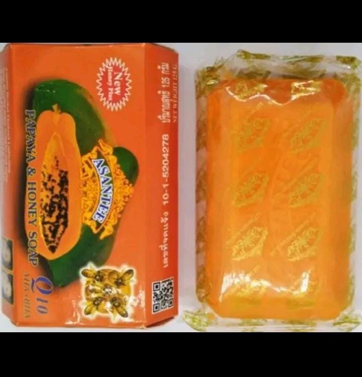 NEW ARRIVAL (Pack of 2) Original Asantee Papaya And Honey Anti Acne Soap - 125gX2 – Nourishing, Natural Skincare for Smooth & Glowing Skin**Asante soap