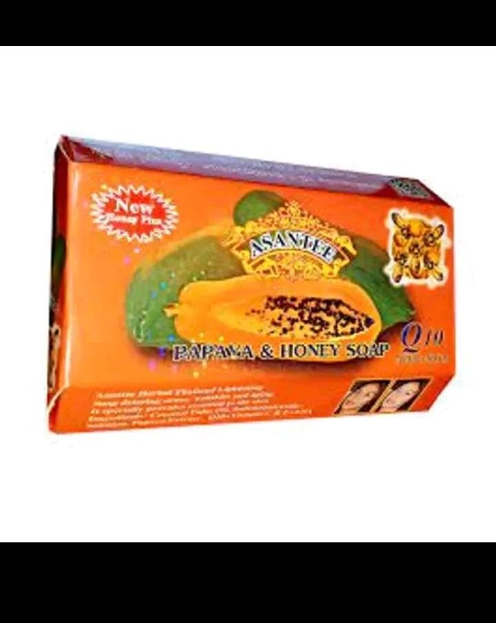 NEW ARRIVAL (Pack of 2) Original Asantee Papaya And Honey Anti Acne Soap - 125gX2 – Nourishing, Natural Skincare for Smooth & Glowing Skin**Asante soap