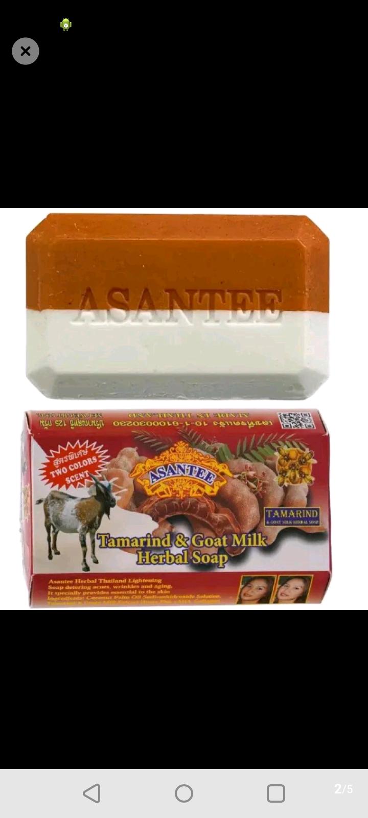 (OFFER!!!)Original Asantee Tamarind & Goat Milk Herbal Soap 125g (Pack of 1) - Natural Skin Care Soap for Nourishing & Moisturizing, Ideal for All Skin Types/Asante soap