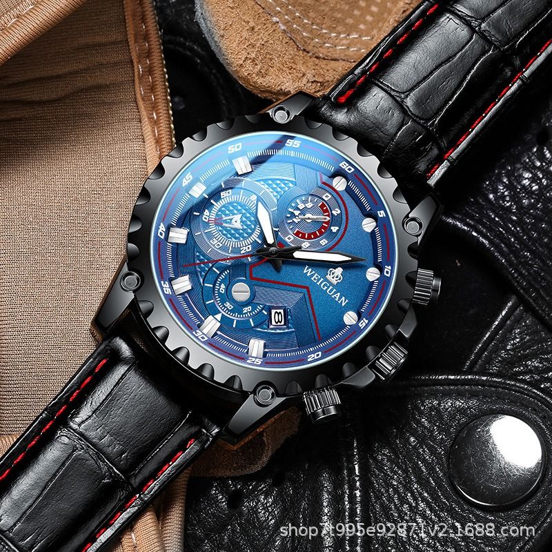 2024 African fashion cross-border foreign trade new black ader watch men's automatic quartz genuine waterproof luminous men's watch