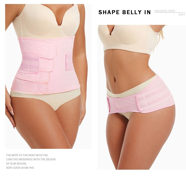 African Cross-border Fashion Belly Belt Two-Piece Set Of Maternal Special Natural Labor Caesarean Section Repair With Female Postpartum Month Beam Waist Shaping Belly Belt