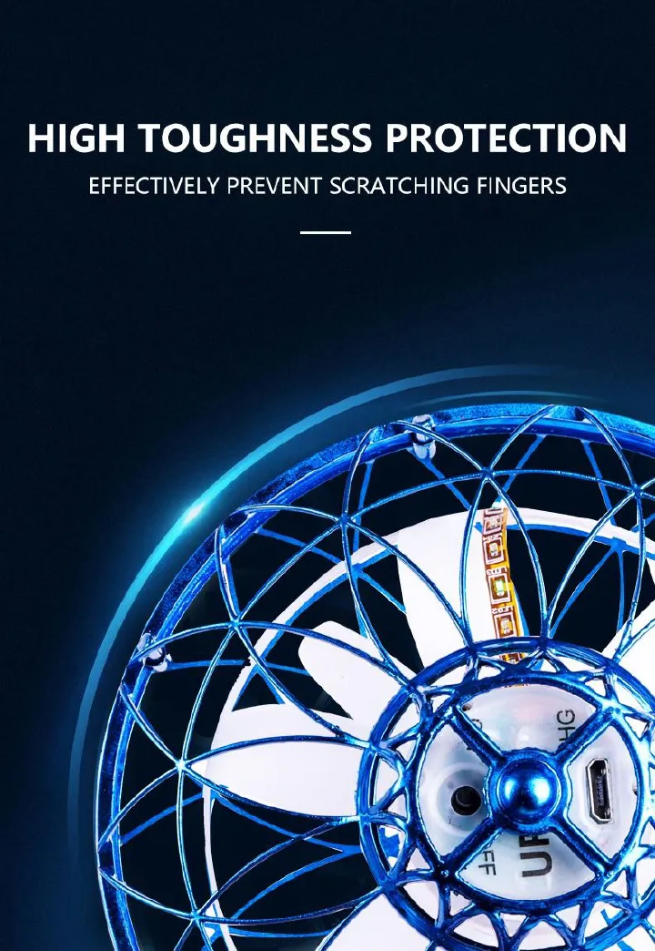 Cycloball Flying Gyro African Fashion Cross-border Hot Style Magic Roundball Flying Gyro UFO Induction Aircraft Light Suspension Ball Toy Gift