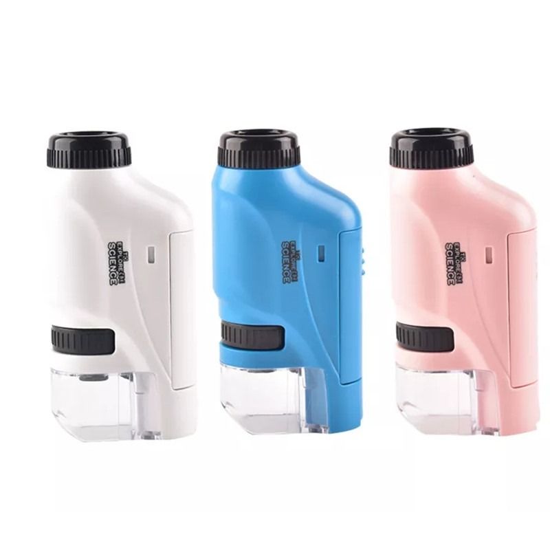 Children Handheld Portable Microscope Cross-Border Africa Hot-Selling Children Handheld Portable Microscope Optical Mini Biological Science Experimental Toy