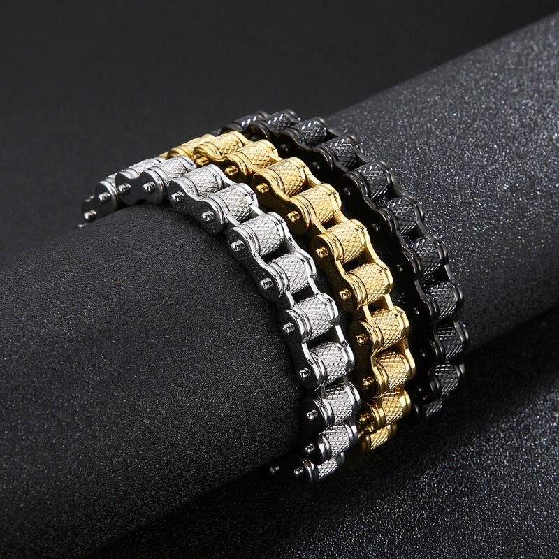 European and American fashion titanium steel bracelet casting hand jewelry wholesale contracted 316 stainless steel retro personality fashion male bracelet