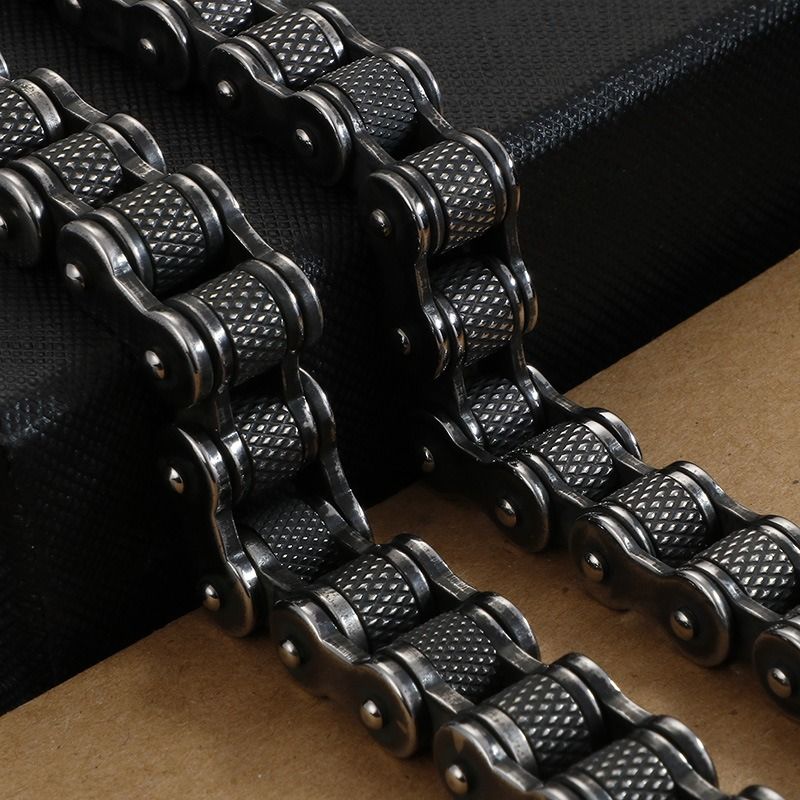European and American fashion titanium steel bracelet casting hand jewelry wholesale contracted 316 stainless steel retro personality fashion male bracelet