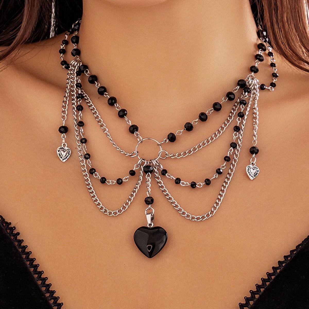 African cross-border multi-style accessories Fresh sweet pastoral design sense Pearl Sweet cool y2k Butterfly choker summer Dopamine necklace women