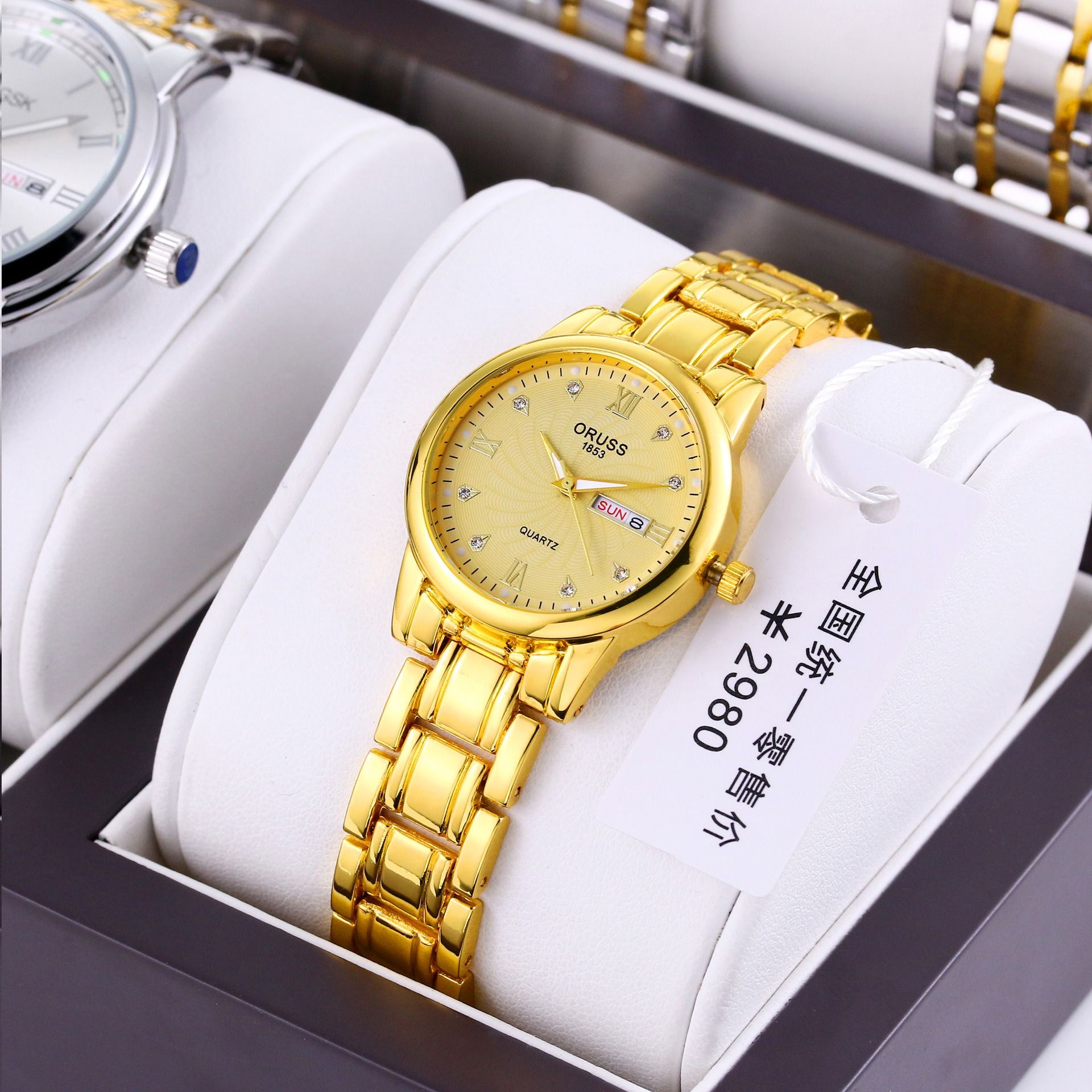 Swiss Brand High Quality Watch For Female Students Simple And Casual Steel Strap Women's Watch Waterproof Fashionable And Trendy New Temperament Women's Watch Fashionable Calendar Business And Leisure