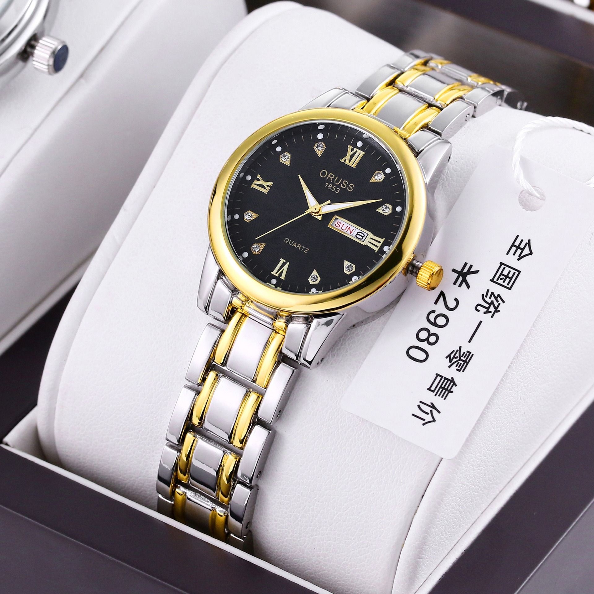 Swiss Brand High Quality Watch For Female Students Simple And Casual Steel Strap Women's Watch Waterproof Fashionable And Trendy New Temperament Women's Watch Fashionable Calendar Business And Leisure