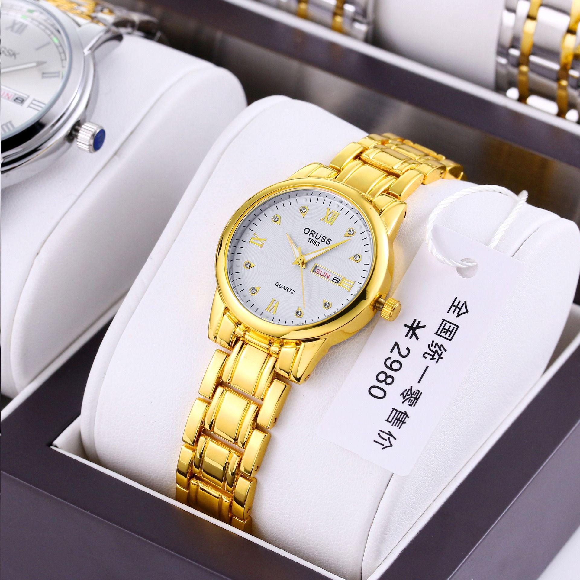 Swiss Brand High Quality Watch For Female Students Simple And Casual Steel Strap Women's Watch Waterproof Fashionable And Trendy New Temperament Women's Watch Fashionable Calendar Business And Leisure