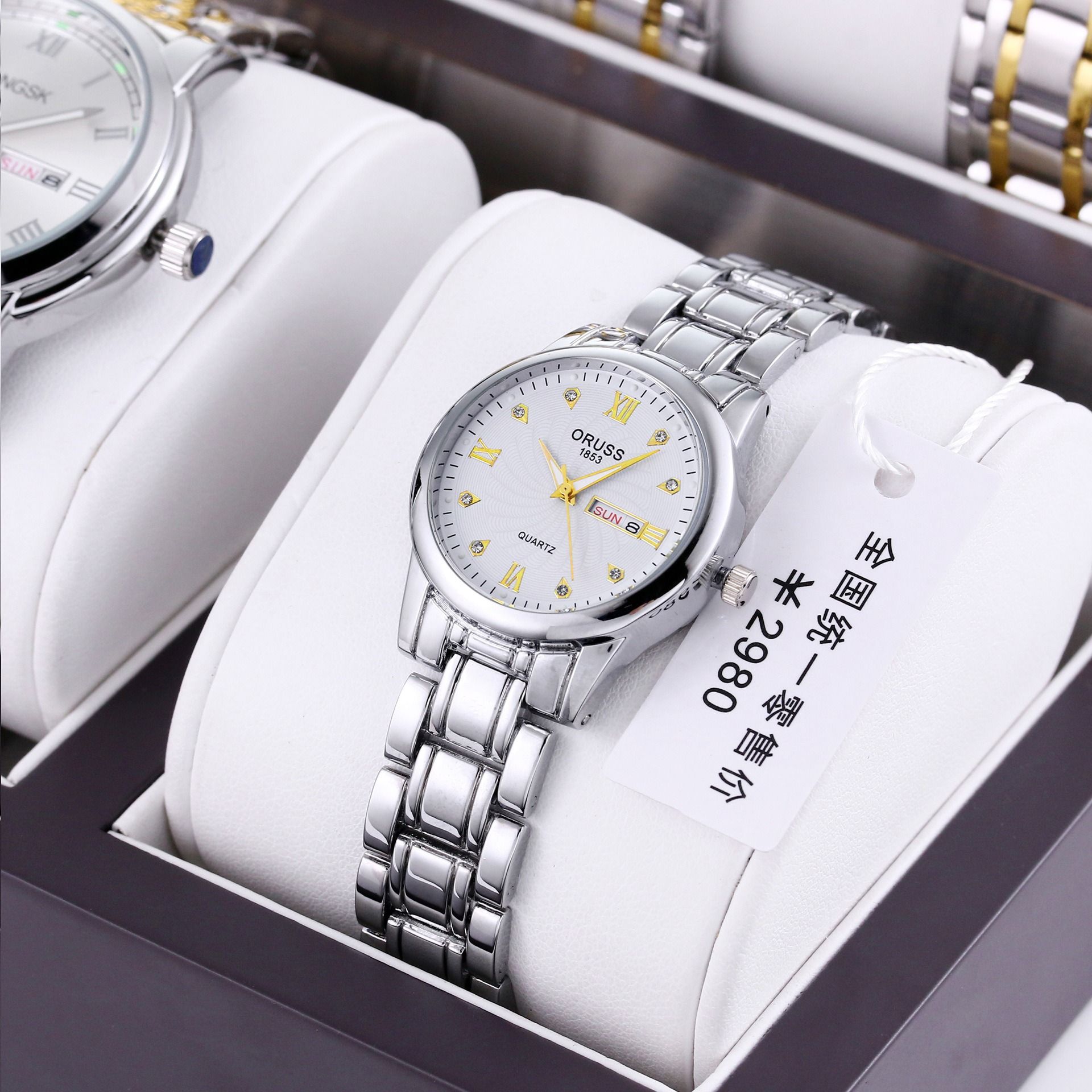 Swiss Brand High Quality Watch For Female Students Simple And Casual Steel Strap Women's Watch Waterproof Fashionable And Trendy New Temperament Women's Watch Fashionable Calendar Business And Leisure