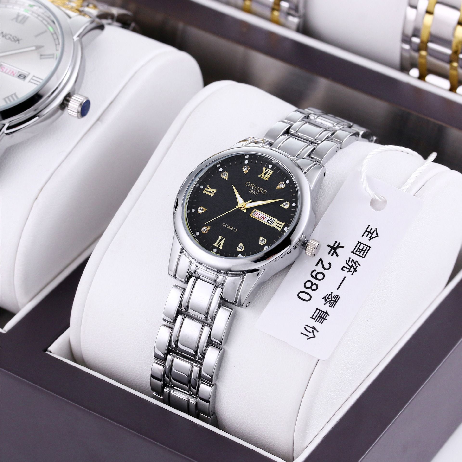 Swiss Brand High Quality Watch For Female Students Simple And Casual Steel Strap Women's Watch Waterproof Fashionable And Trendy New Temperament Women's Watch Fashionable Calendar Business And Leisure