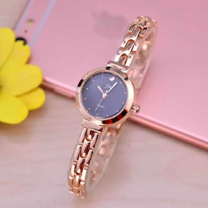 2024 New Year Birthday Gift Fashion Fresh New Women Casual Dress Metal Quartz Watch Lady Female Girl Students Bracelet College Wrist Watch