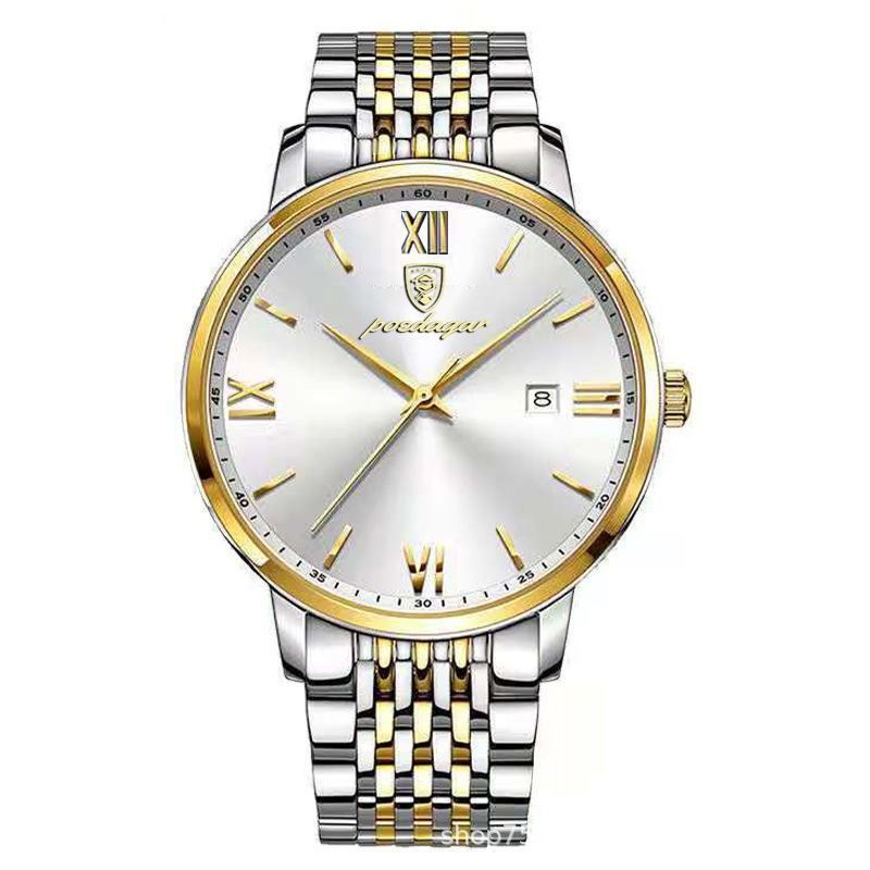 2024 Africa Automatic Movement High-grade Handsome Men's Watch  POEDAGAR Brand High Quality Gentlemen's Movement Watch Genuine Nightlight 30M Waterproof Calendar High-End Handsome Fashionable