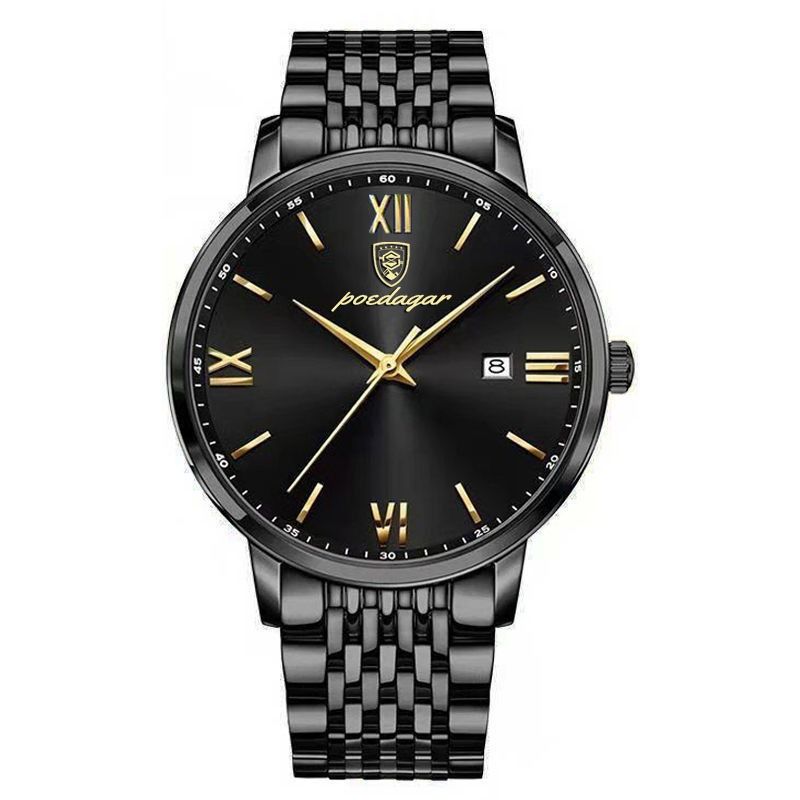 2024 Africa Automatic Movement High-grade Handsome Men's Watch  POEDAGAR Brand High Quality Gentlemen's Movement Watch Genuine Nightlight 30M Waterproof Calendar High-End Handsome Fashionable