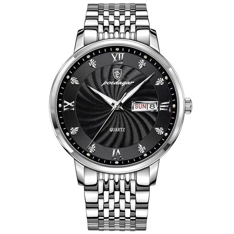Africa Automatic Movement High-grade Handsome Men's Watch  2024 New Poedagar Brand High Quality Gentlemen's Movement Watch Genuine Nightlight 30M Waterproof Calendar High-End Handsome Fashionable