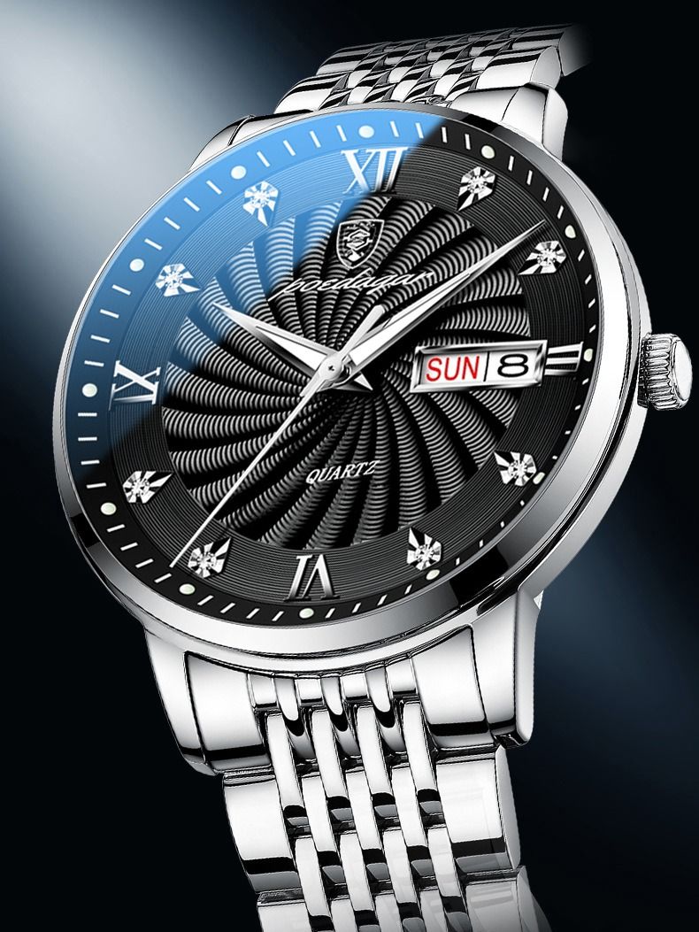 Africa Automatic Movement High-grade Handsome Men's Watch  2024 New Poedagar Brand High Quality Gentlemen's Movement Watch Genuine Nightlight 30M Waterproof Calendar High-End Handsome Fashionable