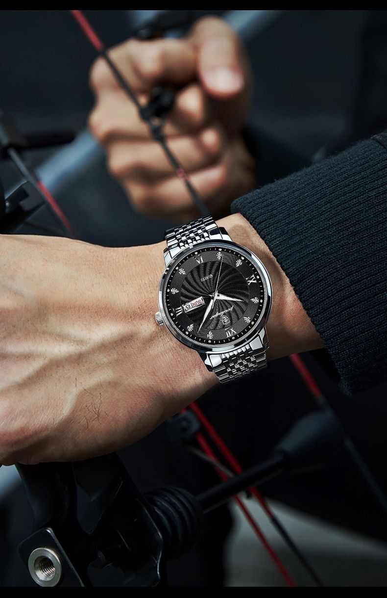 Africa Automatic Movement High-grade Handsome Men's Watch  2024 New Poedagar Brand High Quality Gentlemen's Movement Watch Genuine Nightlight 30M Waterproof Calendar High-End Handsome Fashionable