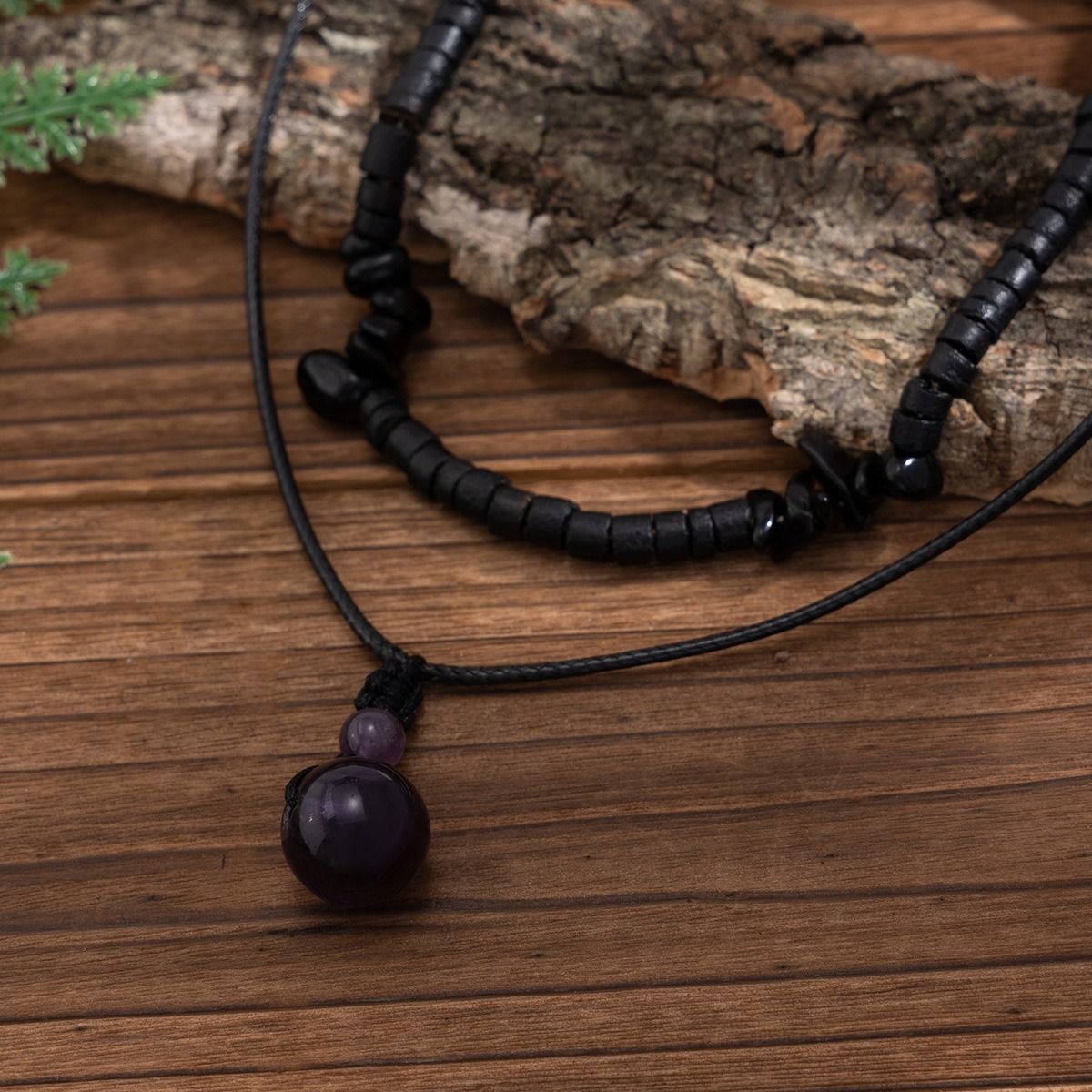 African cross-border jewelry men's summer coconut shell wood bead sunflower necklace niche hip hop personality necklace men's necklace collection