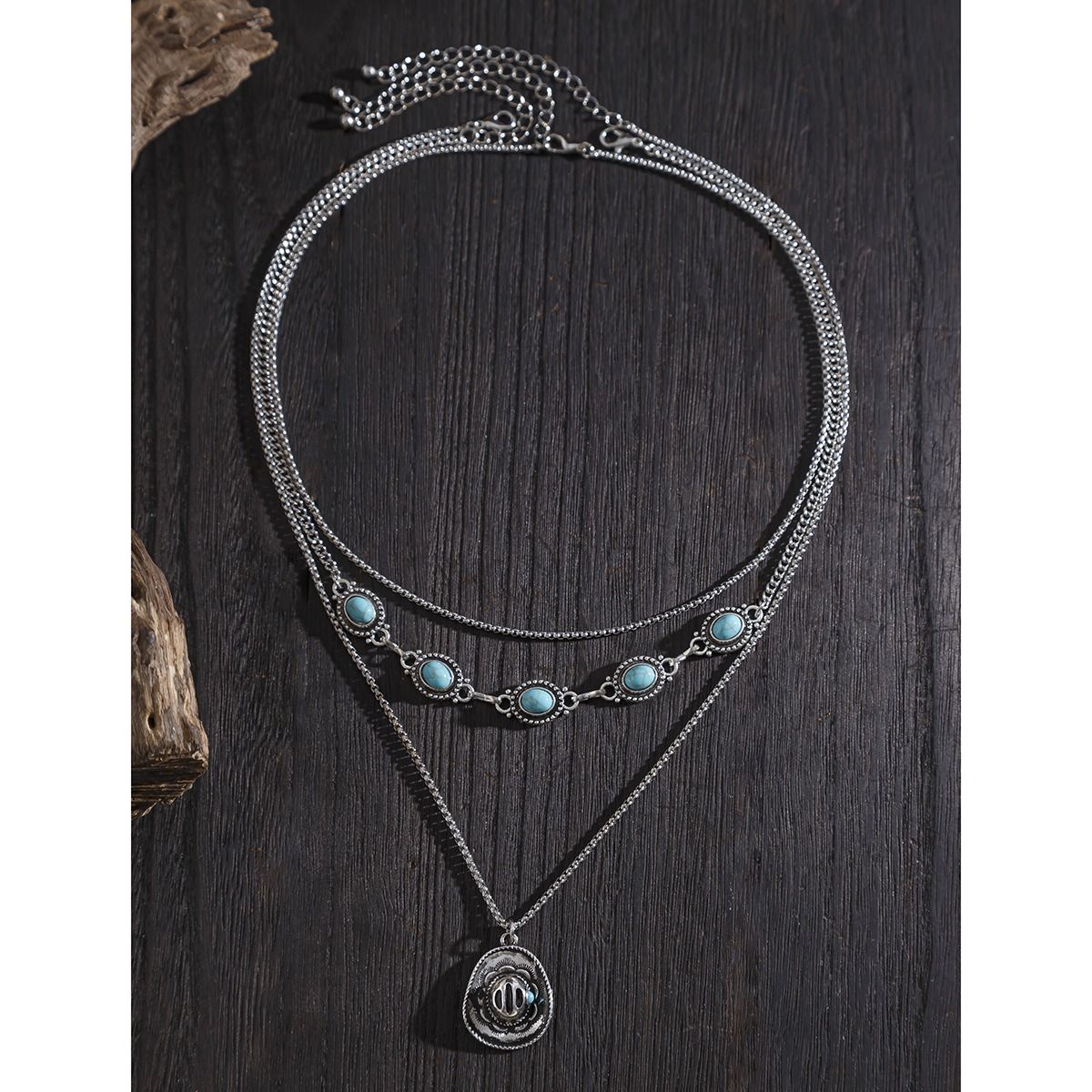 African cross-border jewelry men's summer coconut shell wood bead sunflower necklace niche hip hop personality necklace men's necklace collection