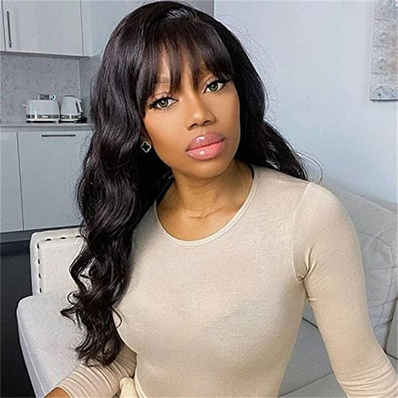 Africa new women's wig long hair new Europe and the United States female Qi bangs big waves long curly hair adhesive paper full head set net matte silk wig wholesale