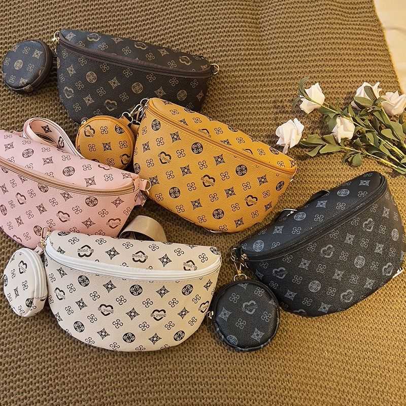 Fashion waist pack two-piece set 2024 Southeast Asia foreign trade crossbody bag Guangzhou women's bag new wholesale women's shoulder bag