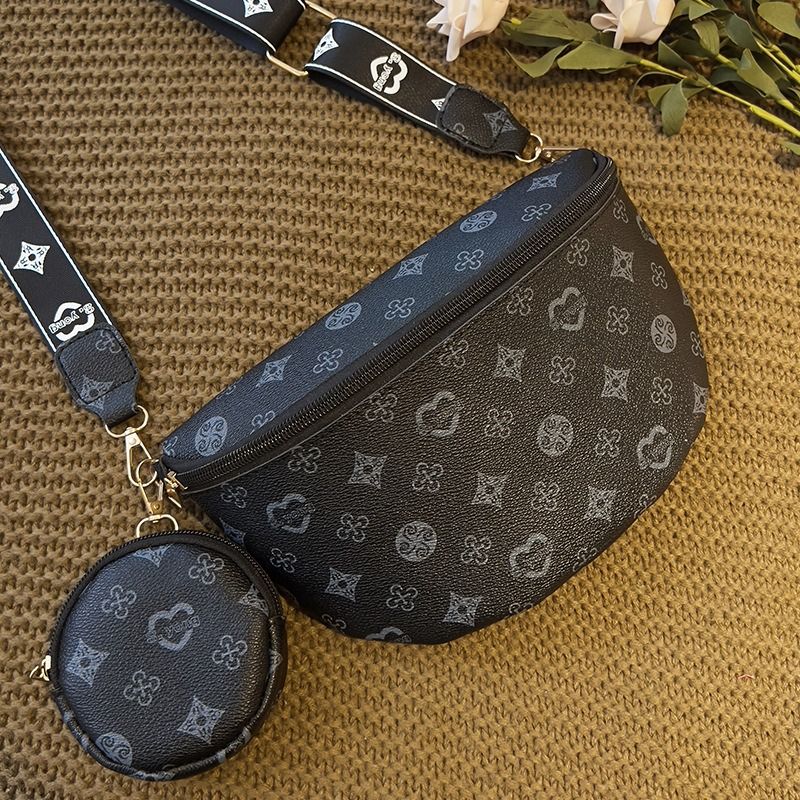 Fashion waist pack two-piece set 2024 Southeast Asia foreign trade crossbody bag Guangzhou women's bag new wholesale women's shoulder bag