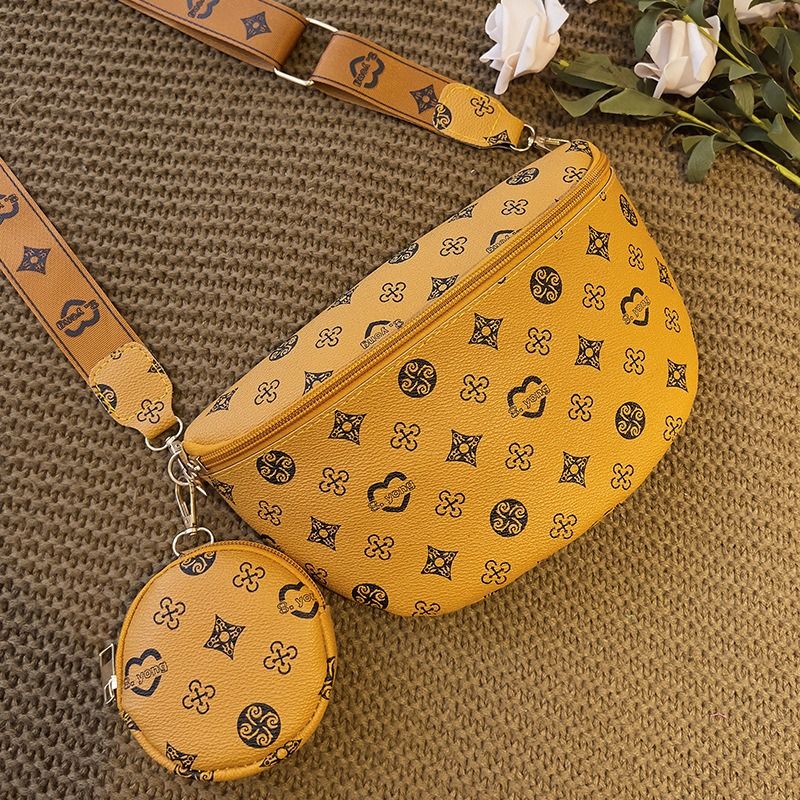 Fashion waist pack two-piece set 2024 Southeast Asia foreign trade crossbody bag Guangzhou women's bag new wholesale women's shoulder bag