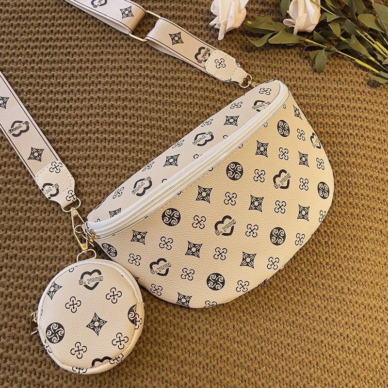 Fashion waist pack two-piece set 2024 Southeast Asia foreign trade crossbody bag Guangzhou women's bag new wholesale women's shoulder bag