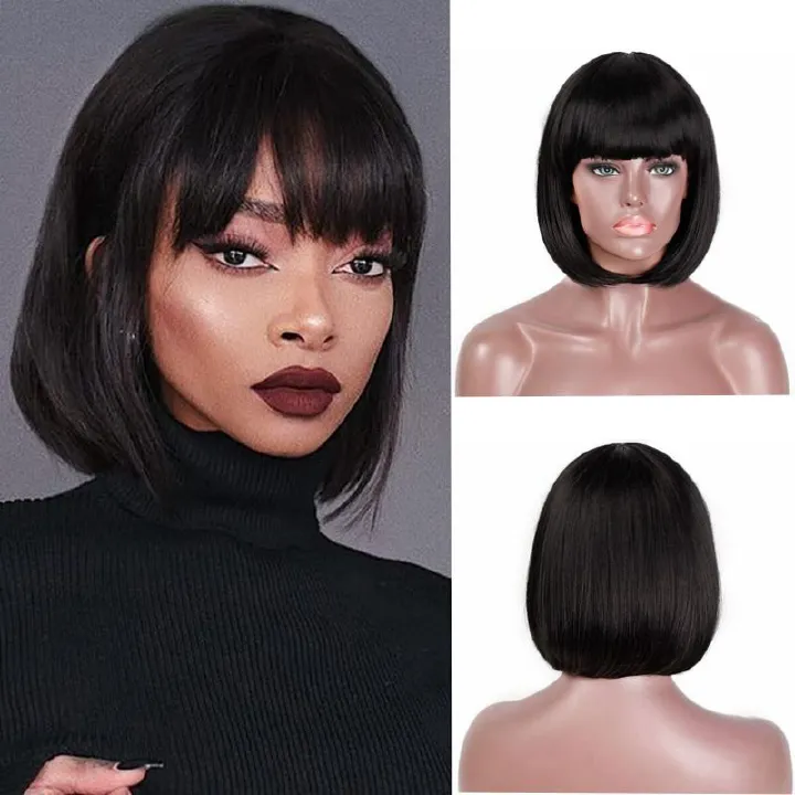 Africa new Ace wig Europe and America short bob Bob wig female chemical fiber high temperature silk wig set