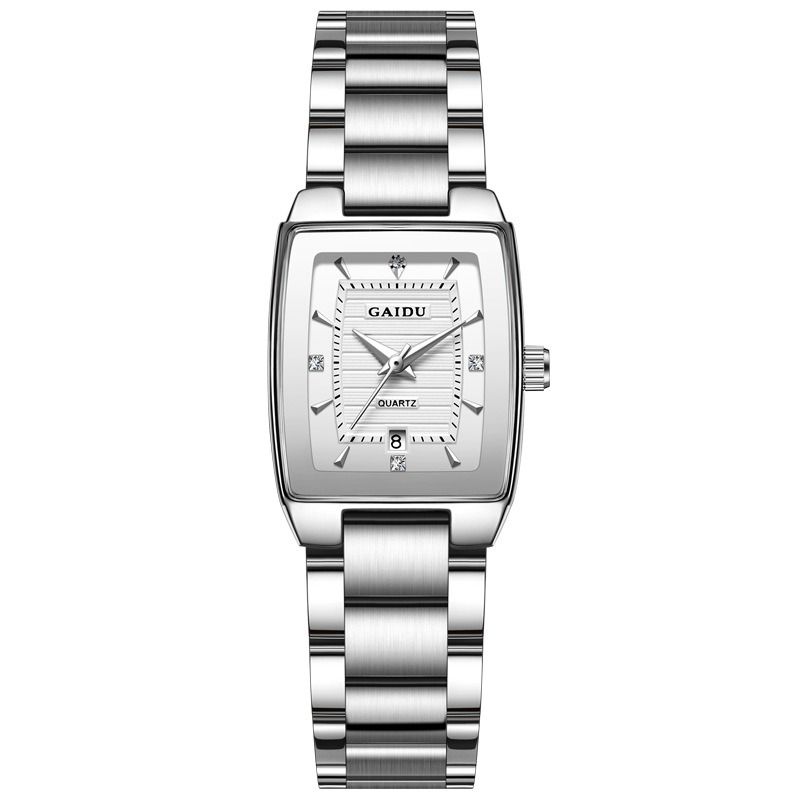 2025 Africa Europe America New Women's Watch Fashion Burst Niche Light Luxury Retro Wine Barrel 30 Meters Waterproof Women's Watch Square Ins Wind Small Dial Watch Antique Style