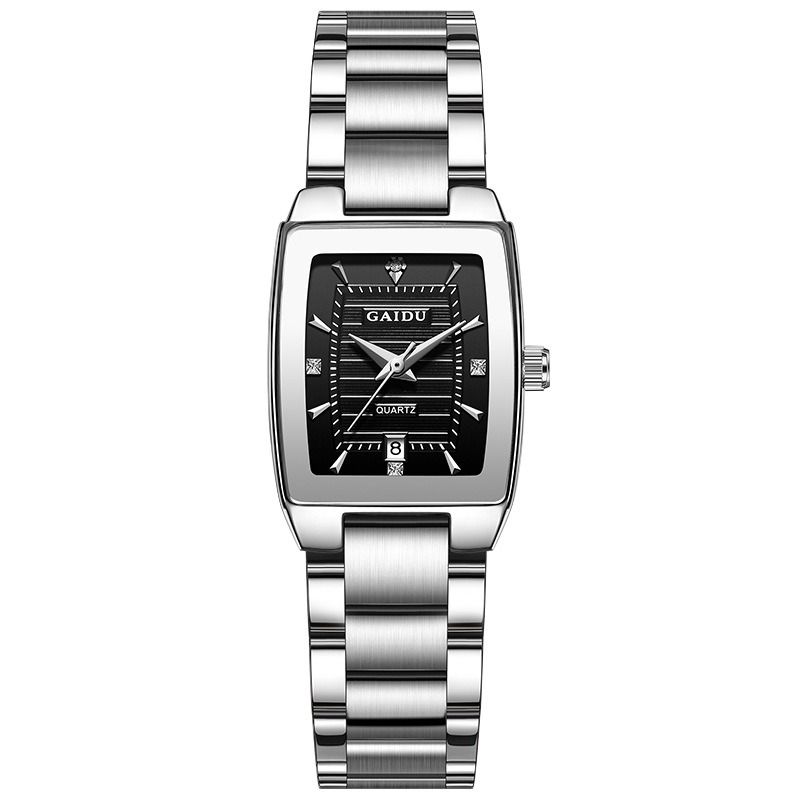 2025 Africa Europe America New Women's Watch Fashion Burst Niche Light Luxury Retro Wine Barrel 30 Meters Waterproof Women's Watch Square Ins Wind Small Dial Watch Antique Style