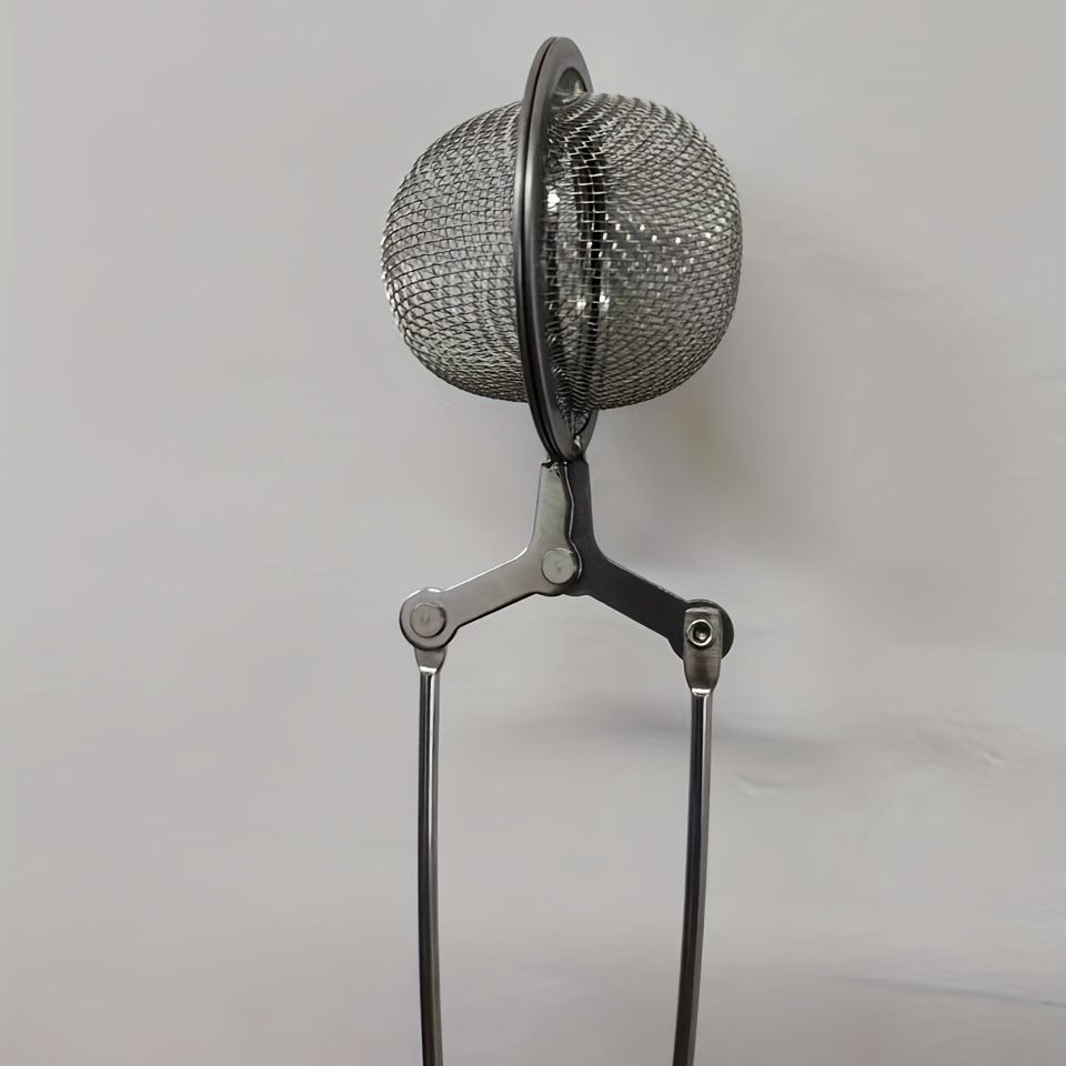 Premium Stainless Steel Snap Ball Tea Strainer With Handle - Fine Mesh Loose Leaf Tea Infuser For Fine Brewing