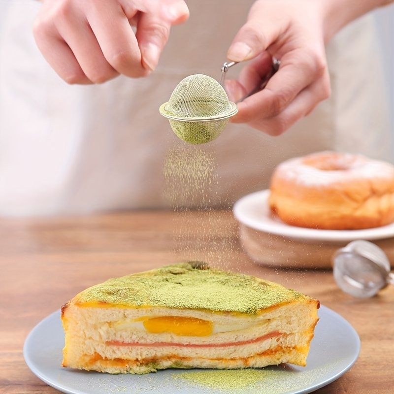 Premium Stainless Steel Snap Ball Tea Strainer With Handle - Fine Mesh Loose Leaf Tea Infuser For Fine Brewing