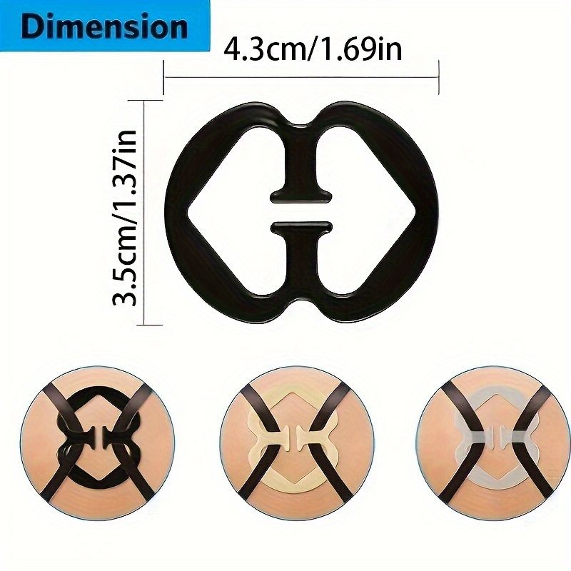 10PCS Magic Invisible Bra Strap Adjusters - Anti-Slip, Non-Slip Secure Solution for Underwear Straps - Versatile Shoulder Clips, Concealed Design for Seamless Look - Stay Comfortable and Confident All