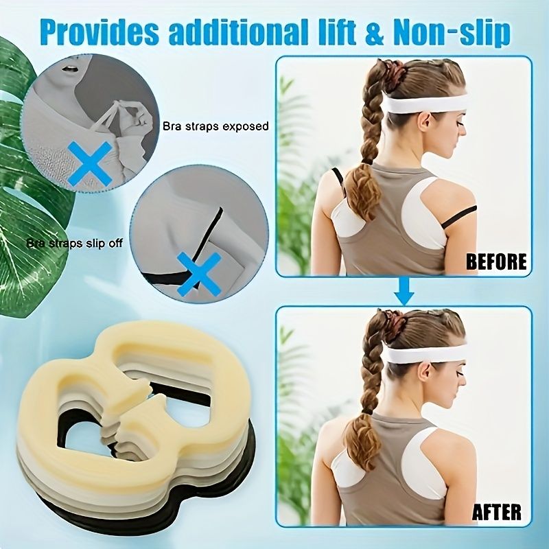 10PCS Magic Invisible Bra Strap Adjusters - Anti-Slip, Non-Slip Secure Solution for Underwear Straps - Versatile Shoulder Clips, Concealed Design for Seamless Look - Stay Comfortable and Confident All