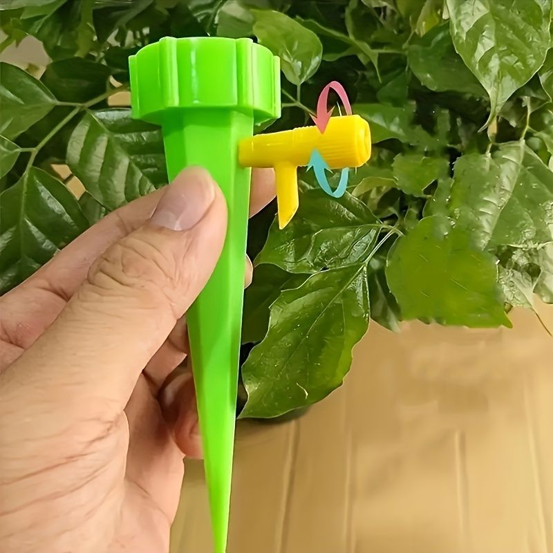 10PCS, Automatic Drip Spikes Plant Watering Tools Irrigation System Flower Garden Supplies Plant Watering Adjustable Home Self-Watering Device, Color Random