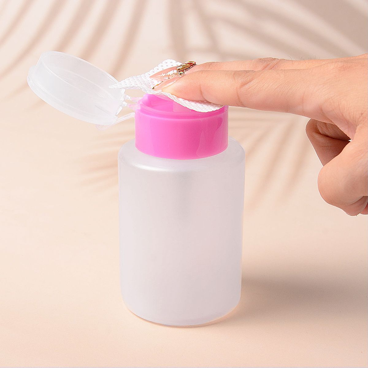 Efficient Nail Polish Remover Press Bottle - Professional, Unscented 150ml Dispenser, Perfect for Precision Application & Salon Use view 2