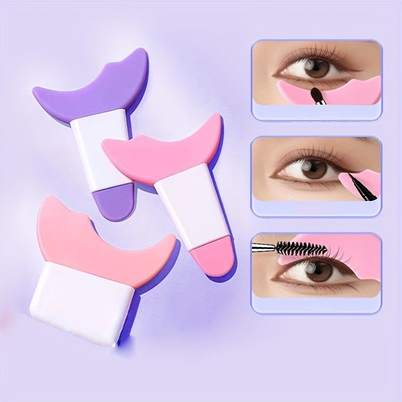 1/2pcs Eyelash Savior - Portable Makeup Shields with Case, Ensuring Flawless Mascara Application, Ideal for Both Novice and Expert Artists