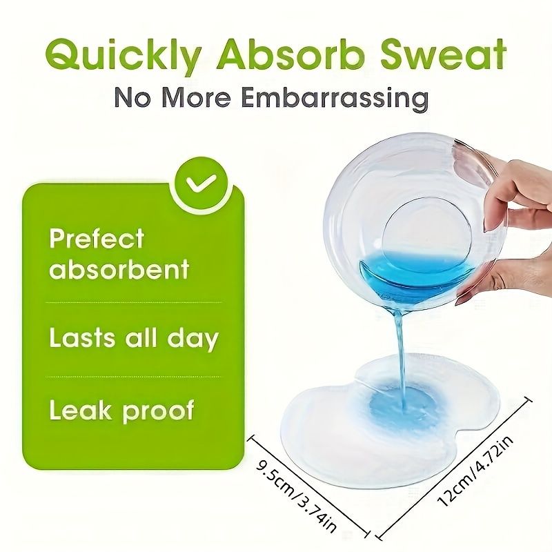 50 PCS of Premium Washable Underarm Sweat - Ultra-Absorbent, Breathable, and Comfortable Dress Shields for Armpit Sweat Protection - Ideal for Sport, Travel, and Everyday Use